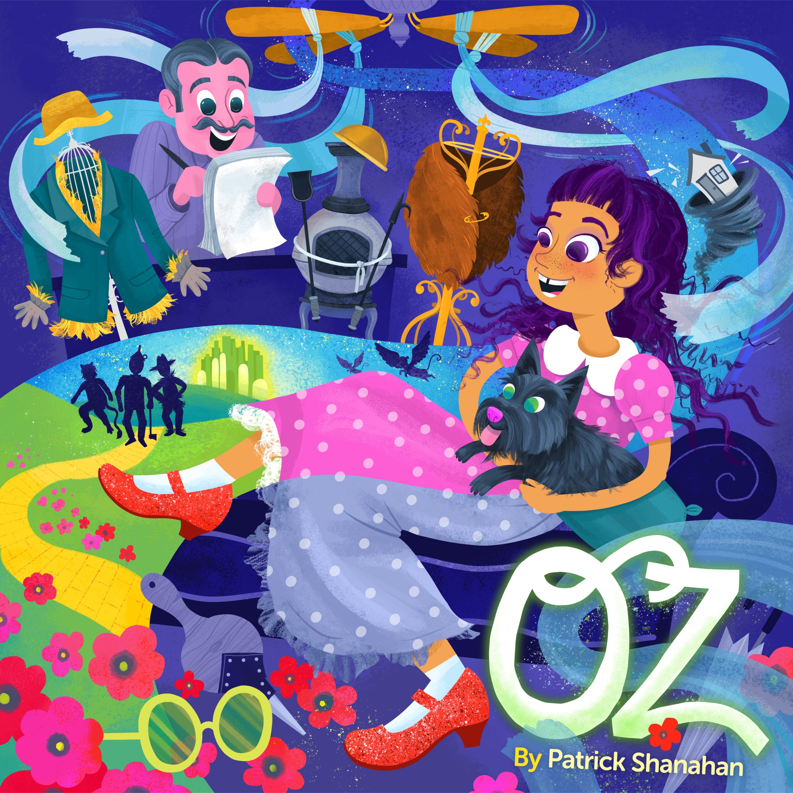 Colourful show artwork for Oz.